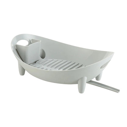 Générique Kitchen Dish Rack, Silikon Drying Organizer, Utensil Holder Drainboard, Counter Sink Rack, ideal für Sink Counter Camping Reise Home Apartment Office Dorm Kitchen Storage Drying System