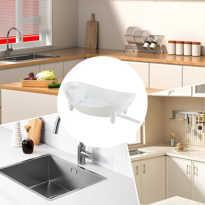 Générique Kitchen Dish Rack, Silikon Drying Organizer, Utensil Holder Drainboard, Counter Sink Rack, ideal für Sink Counter Camping Reise Home Apartment Office Dorm Kitchen Storage Drying System